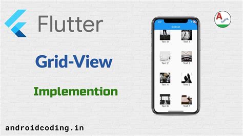 Flutter Grid View Implementation Gallery View