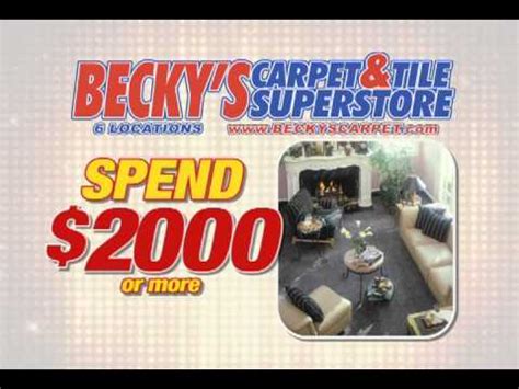 Becky S Carpet Instant Rebate July 2011 YouTube