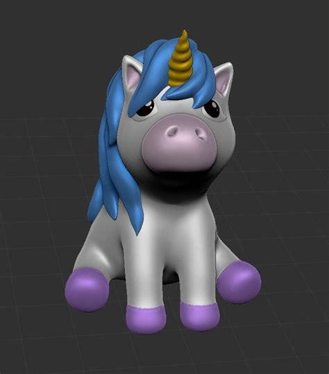 Free Stl File Powderpuff Unicorn・object To Download And To 3d Print・cults