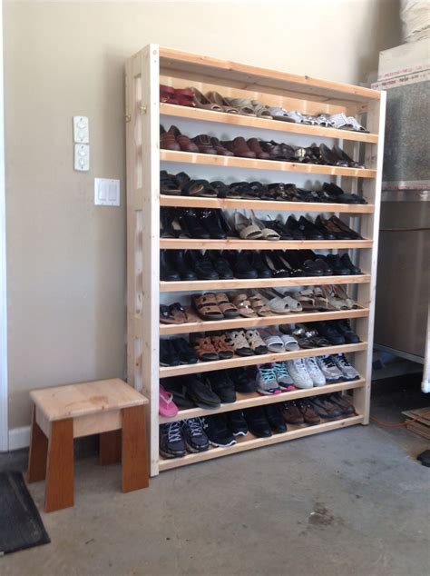 See more ideas about shoe cabinet, diy shoe rack, shoe rack. Shoe rack for my wife. | Garage storage shelves diy ...