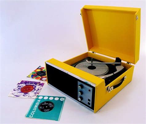 Vintage Hmv Record Player In Yellow 1970s Ebay Vintage Record