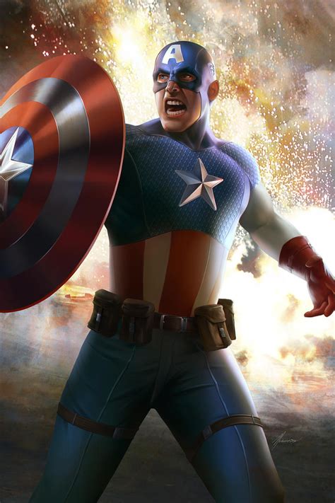 Captain America By Megurobonin On Deviantart