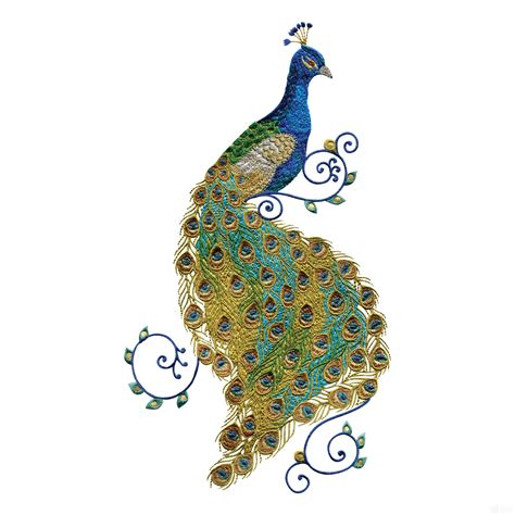7 Best Images of Free Printable Embroidery Patterns Peacocks - Peacock Embroidery Designs ...