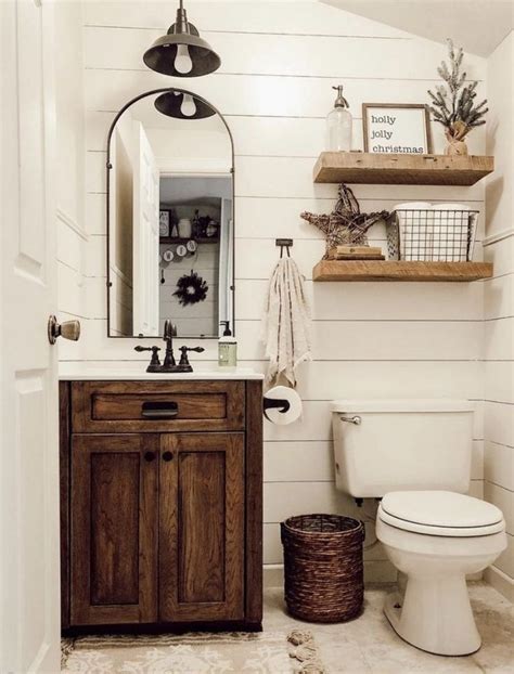 32 Farmhouse Small Bathroom Remodel And Decorating Ideas Decorholic