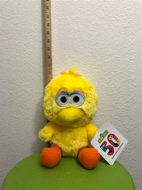 New Sesame Street Baby Big Bird Stuffed Animal Plush 10 50th