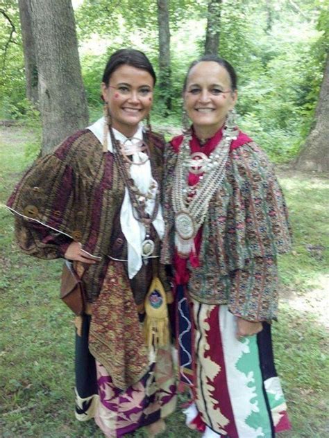 Two Beautiful Shawnee Women In Traditional Clothing American Indian