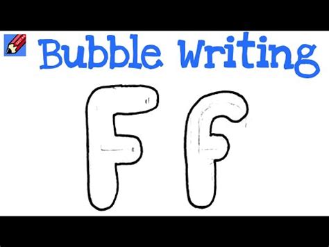 Do you want to learn how to draw bubble letters? How to Draw Bubble Writing Real Easy Letter F - YouTube