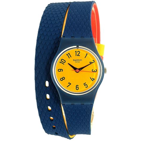 Swatch Swatch Womens Check Me Out Ln150 Multicolor Rubber Swiss