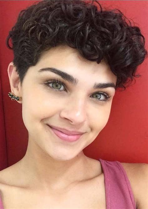 See the gallery of bold. Stunning Short Curly Pixie Haircuts for Women in 2019 | Stylezco