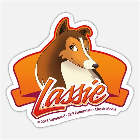 Pegatinas De Lassie Diseños únicos Spreadshirt