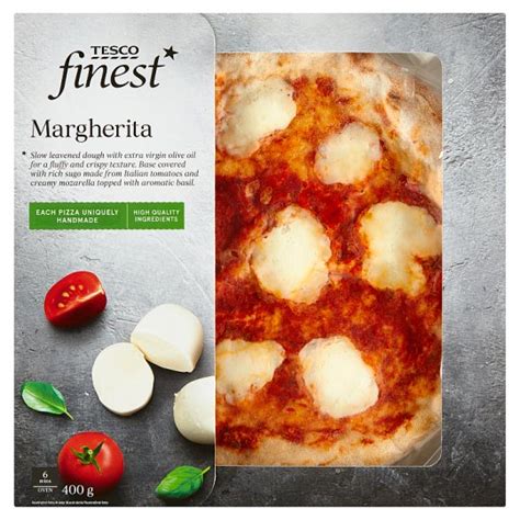 Tesco Finest Margherita Mozzarella Sajtos Pizza 400 G Tesco Online