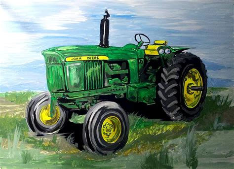 Old John Deere Painting By Jim Porterfield