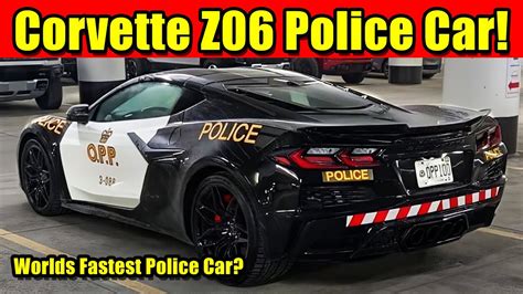 The First Corvette Z06 Police Car Youtube