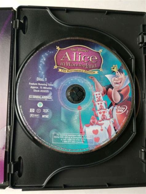 Walt Disneys Alice In Wonderland Masterpiece Editiondvd 2 Disc Set