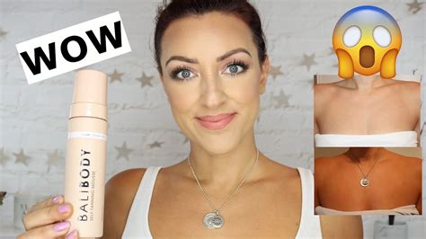 New Bali Body Self Tanning Mousse Review Youtube