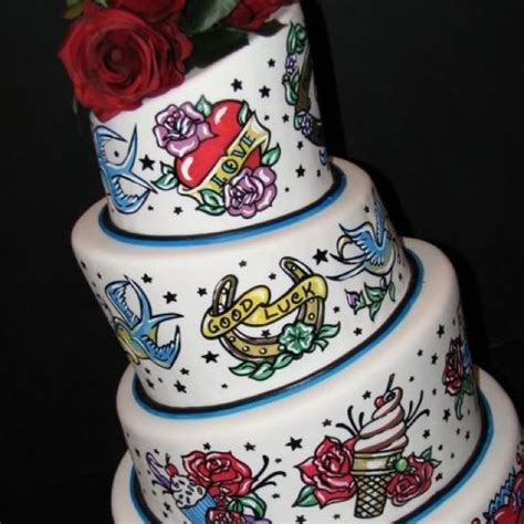 Tattoo Cake Crazy Cakes Fancy Cakes Themed Wedding Cakes Themed Cakes Cake Wedding Wedding