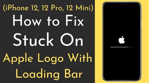 How To Fix Stuck Apple Logo With Loading Bar On Iphone Pro Pro Max Youtube