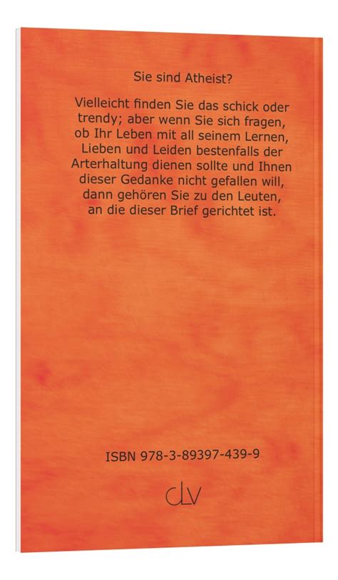 Brief an einen Atheisten - Jeremia Verlag - Bibeltreue ...