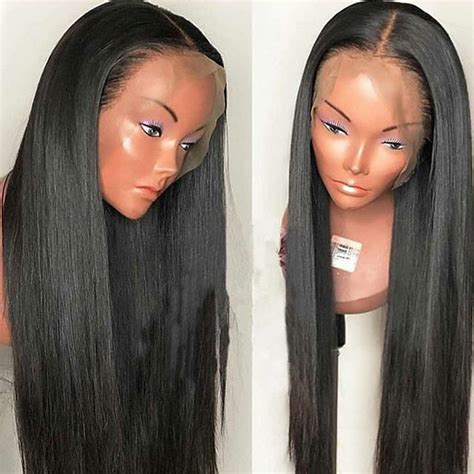raw indian virgin hair straight lace wig human hair 13x6 lace front wigs pre plucked 250
