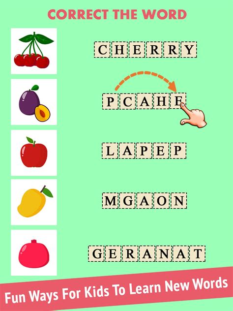 See where those words are hiding, below. Kids Word Jumbles - Toddlers Hidden Word Games for Android - APK Download