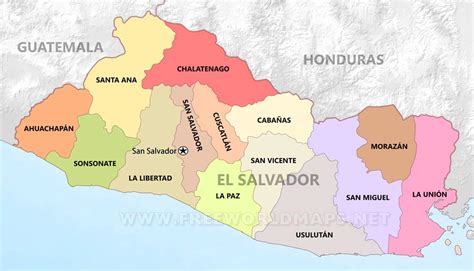 13 Mapas Utiles De El Salvador Actualizado 2019 17f