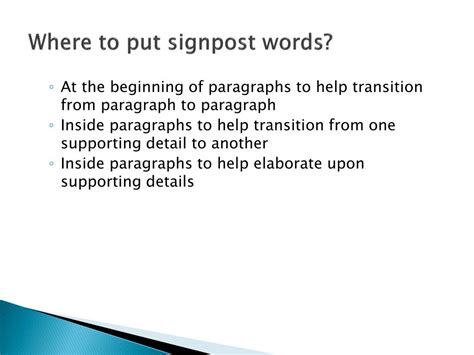 Ppt Signpost Words Powerpoint Presentation Free Download Id2484917