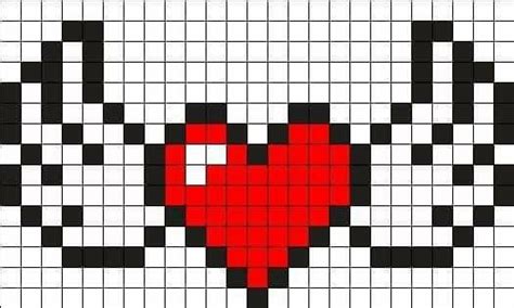 Pixel Art Coeur Petit Dessin Facile Couleur