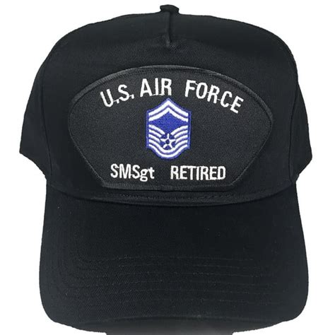 Usaf Air Force Senior Master Sergeant Smsgt Retired Insignia Hat Cap