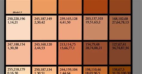 Skin Tone Color Code Human Skin Tone Color Palette Hex Rgb Codes