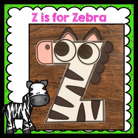 Letter Z Craft Alphabet Craft Zz Is For Zebra Zebra Craft Made By