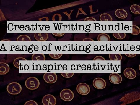 Creative Writing Bundle Teaching Resources