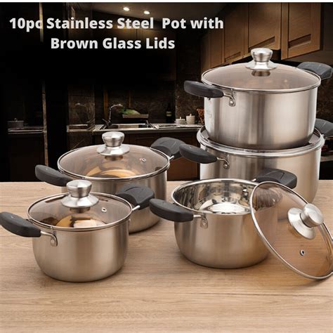 It has a proper and good heat distribution making food and meals cook evenly and. Periuk Set 10pc/Pengukus/Stainless Steel Pot/Steamer Pot ...