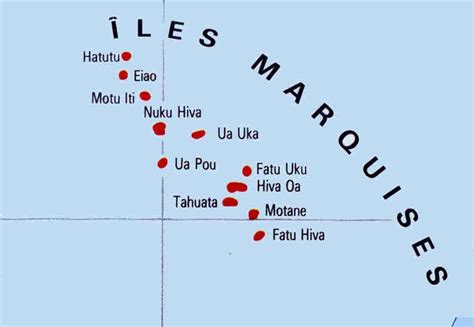 La diversité des îles des marquises, l'un des cinq archipels de la polynésie française, n'est pas à prouver. carte des marquises Archives - Voyages - Cartes