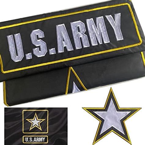 Army Veteran Emblem Flags 3x5 Outdoor Double Sided Us Army