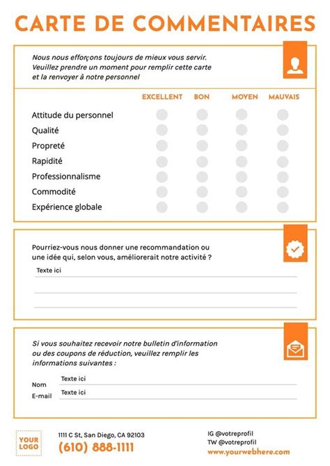 Modèles de sondage à modifier et imprimer