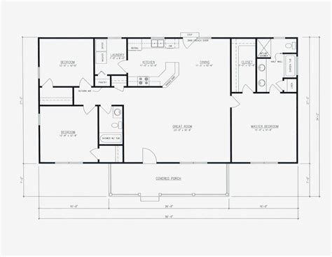 House Floor Plans 3 Bedroom 2 Bath