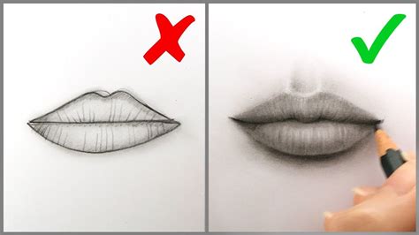 How To Make Human Lips Sketch Easy Lipstutorial Org