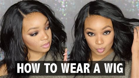 How To Wear A Wig For Beginners Bobbi Boss Wig Youtube