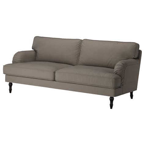 STOCKSUND Trekk til 3-seters sofa, Nolhaga gråbeige - IKEA