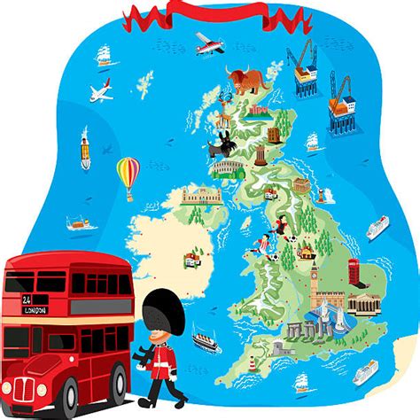 Cartoon Map Of England Uk