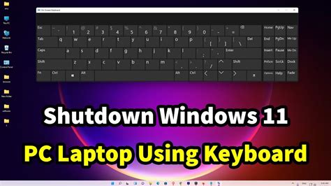 How To Shutdown Windows 11 Pc Laptop Using Keyboard Shutdown