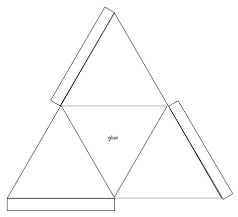 3d Triangle Templates Printable Shapes Triangle Template Shape