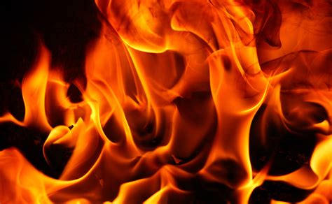Fire Texture Red Hot Burn Blazing Fiery Element Power Wallpaper