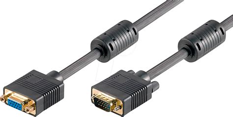 Goobay 50136 Vga Monitor Cable 15 Pin Vga Extension 2 M At Reichelt