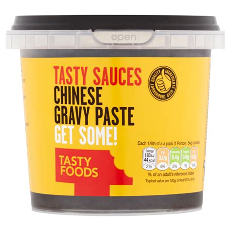 Tasty Sauces Chinese Gravy Paste 325g Tasty Foods Cuisine