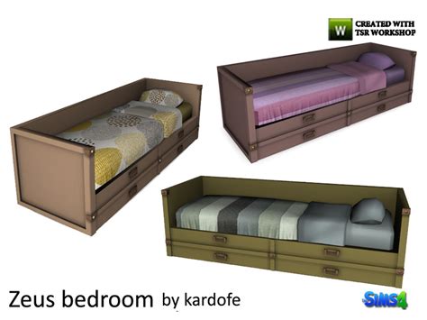 The Sims Resource Kardofezeus Bedroomteen Bed
