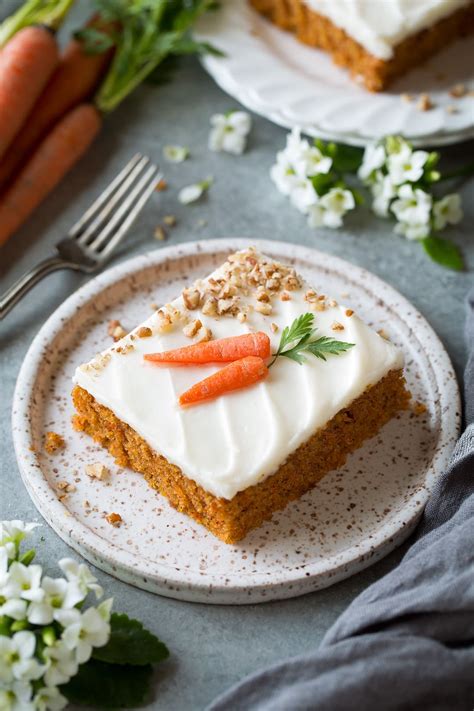 Getting perfectly sized sheet cakes slices is a different story, though. Carrot Sheet Cake - Cooking Classy