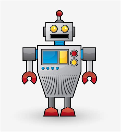 Robot With Geometric Shapes Clip Art Library