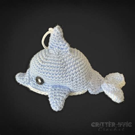 Dolphin Amigurumi Crochet Pattern Daphne The Dolphin Scrubby Etsy