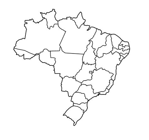 Mapas de Brasil para colorear y descargar Colorear imágenes